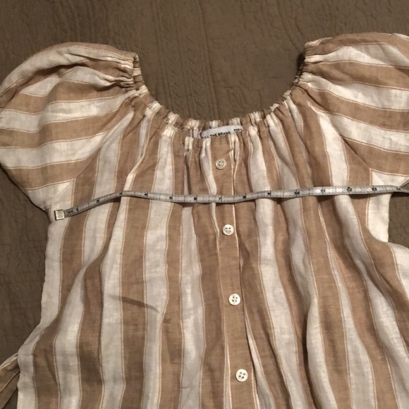 💯% Off Shoulder Linen Dress - Picture 6 of 6